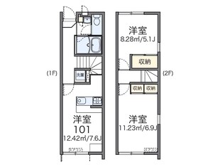 レオパレスグレシアの物件間取画像